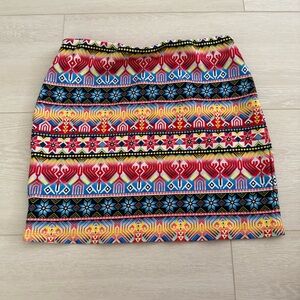 3/$10 2xtremz Multicolored Mini Skirt